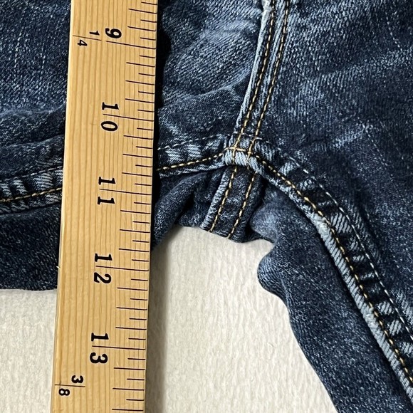 Banana Republic Straight Jeans Mens TAG 34x34 Blue Denim Dark Wash FIT 34x32.5 - Picture 6 of 17